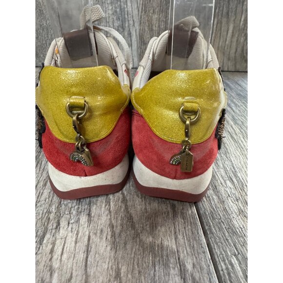Coach Women’s Running Shoes Runner Unicorn Cherry Patches Designer Vintage 6.5B - Picture 3 of 13